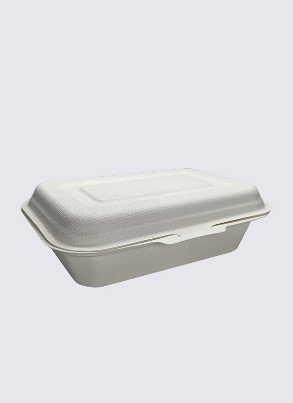 450 ml Bagasse Sockerrör Clamshell Food Container