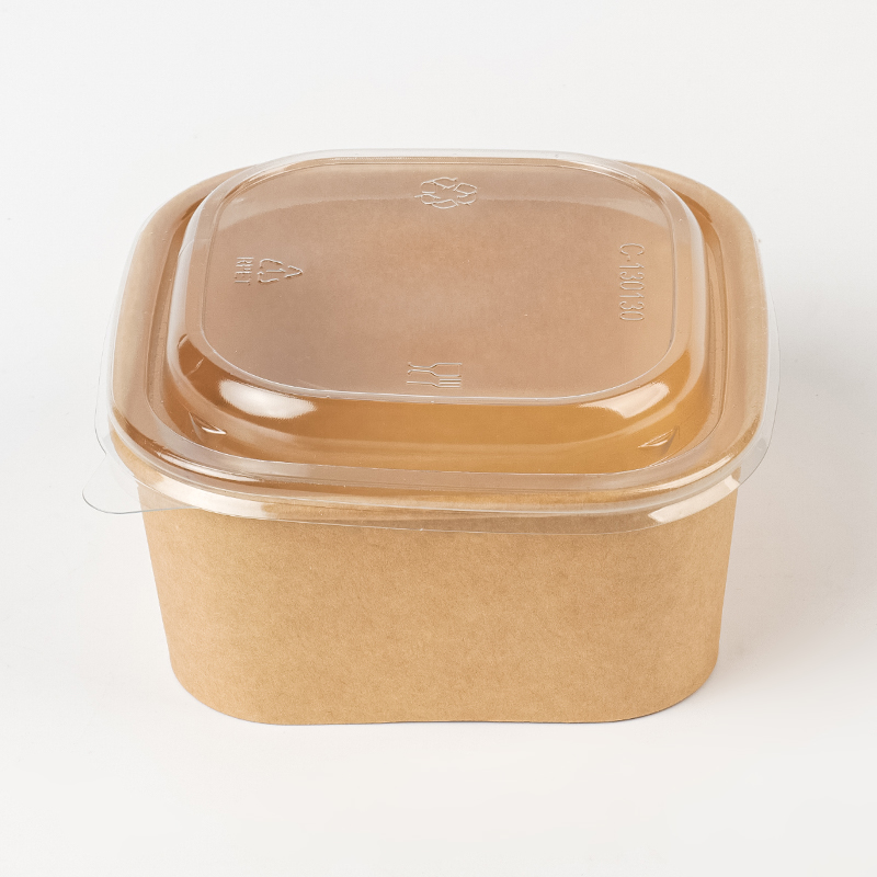 Rektangulär och fyrkantig pappersskål