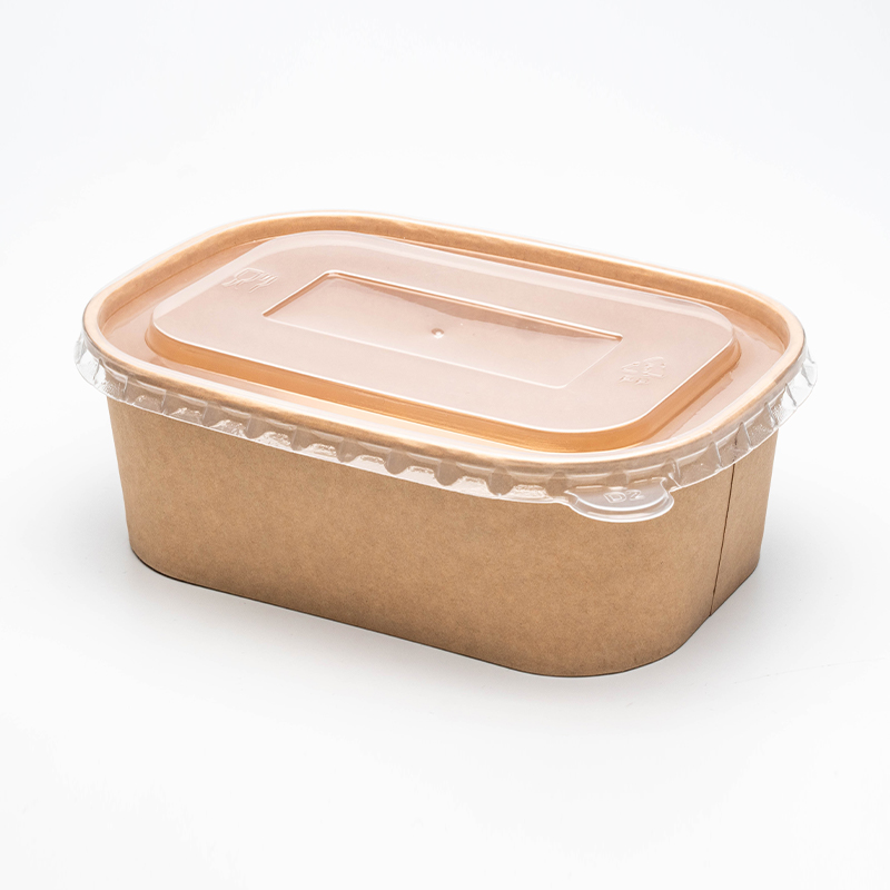 Rektangulär och fyrkantig pappersskål